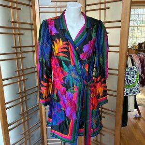 NWT FARM Rio Flower Season Wrap Mini Dress